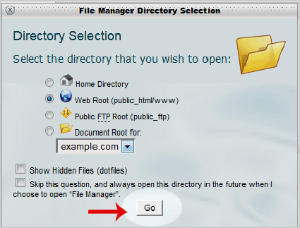 How to upload files via the cPanel File Manager?